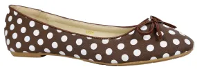 Polka Dots Slip On Ballerina Comfortable Falt Shoes (No Refund/ No Exchange)