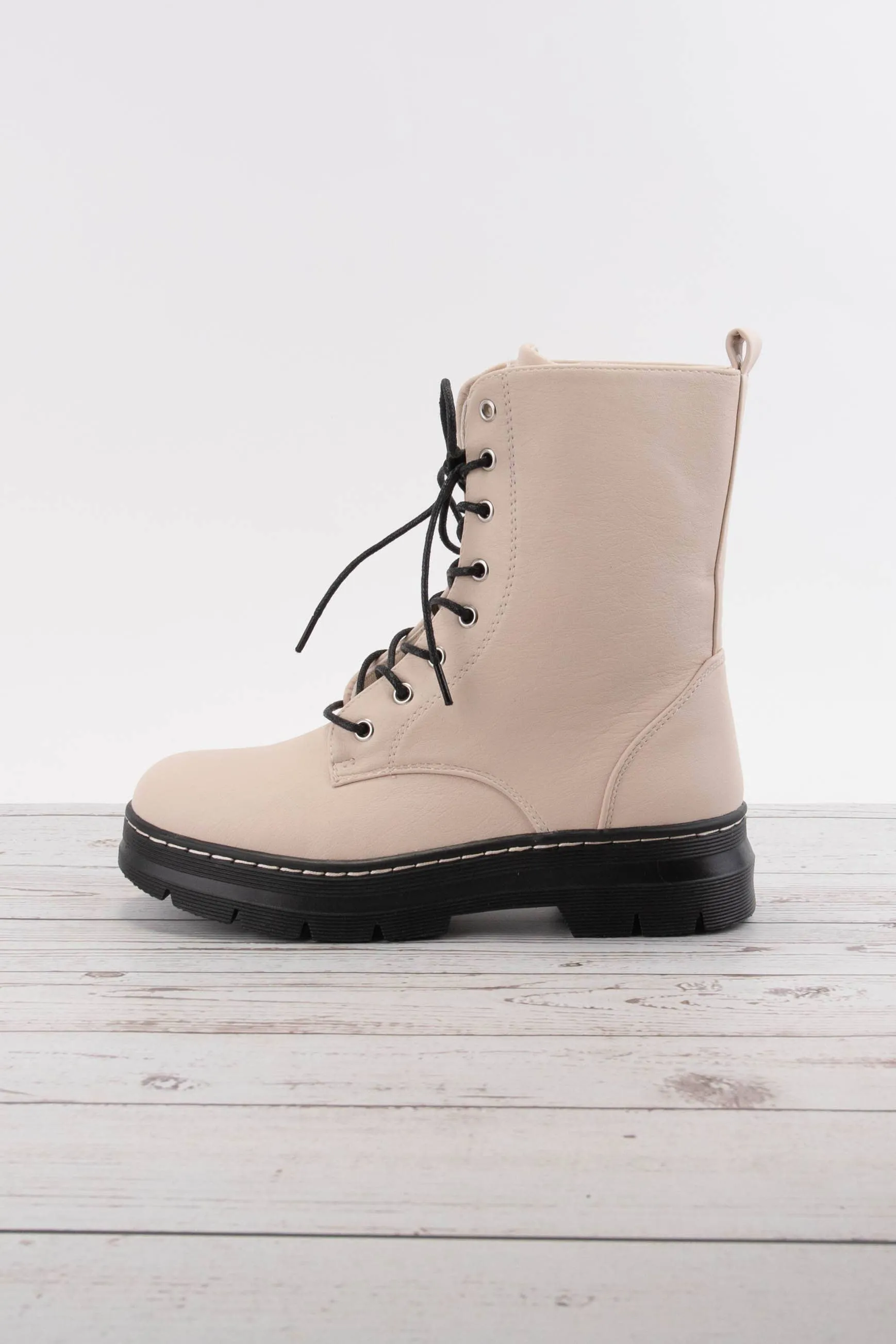 Renee Lace Up Combat Boots