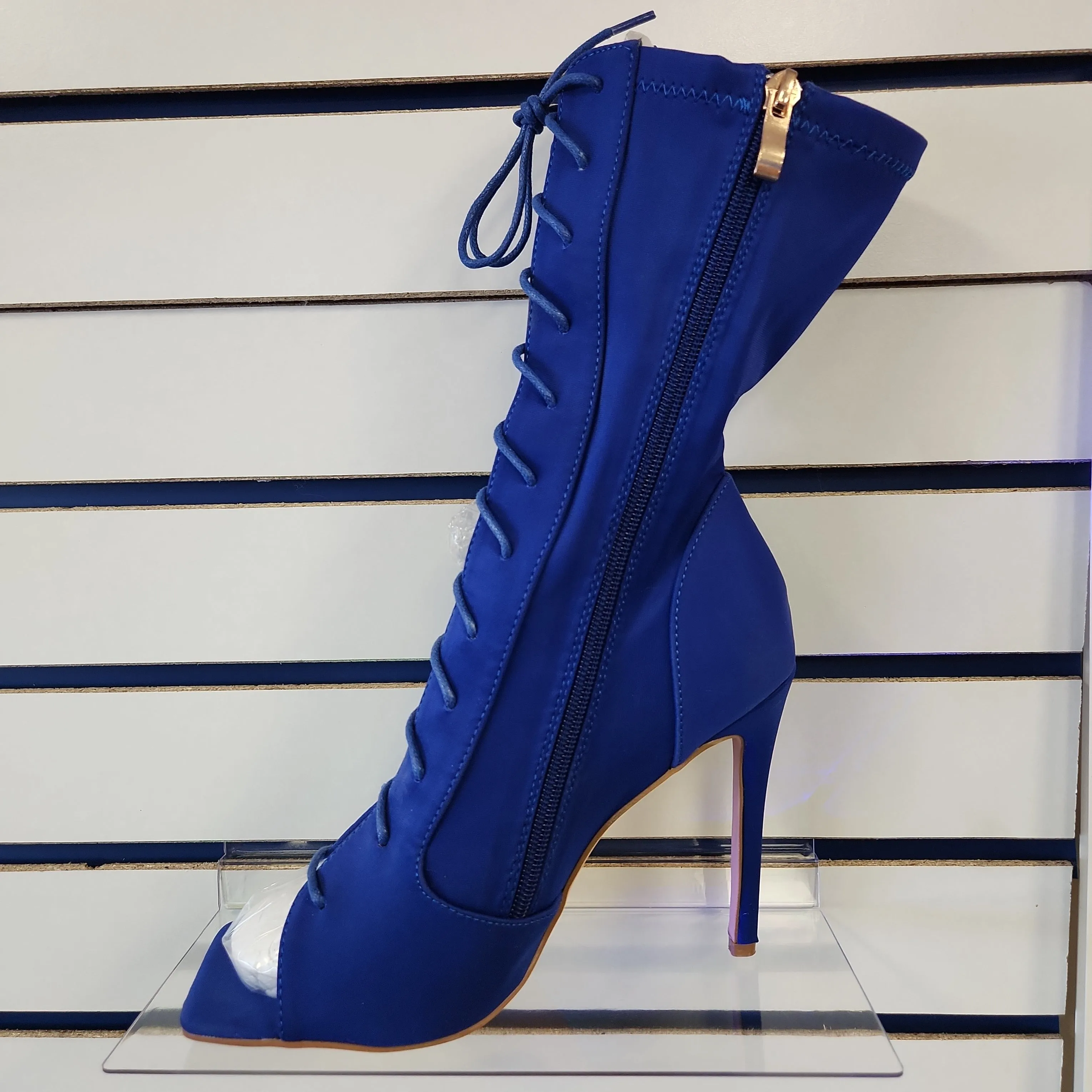 Royal Blue Lace up Bootie