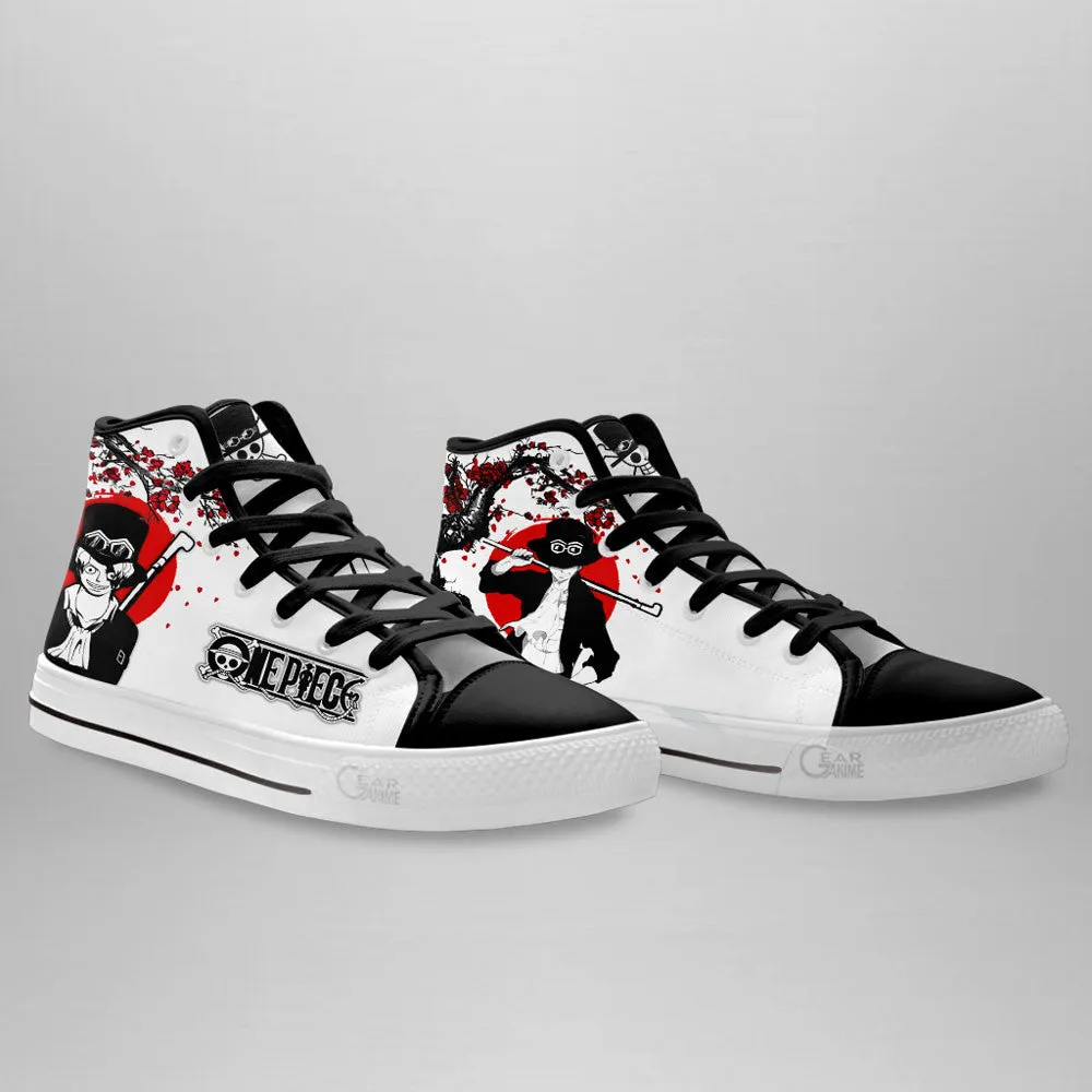 Sabo High Top Shoes Custom Anime OP Sneakers Japan Style