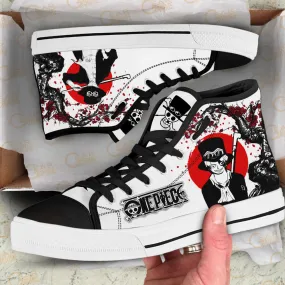 Sabo High Top Shoes Custom Anime OP Sneakers Japan Style