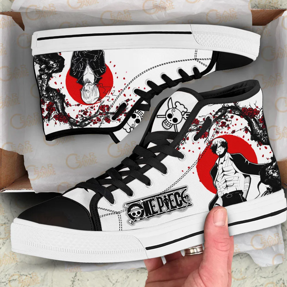 Sanji High Top Shoes Custom Anime OP Sneakers Japan Style