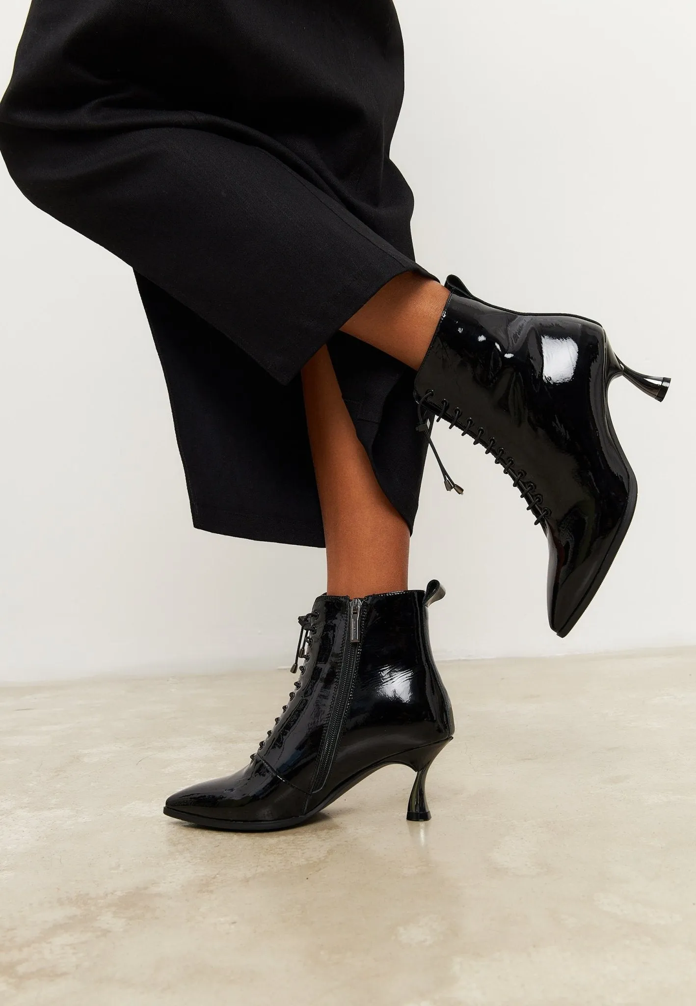 Stiletto Classic Ankle Boots - Black