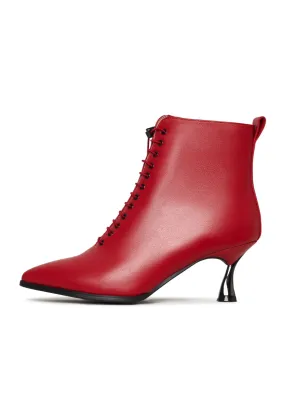 Stiletto Classic Ankle Boots - Red