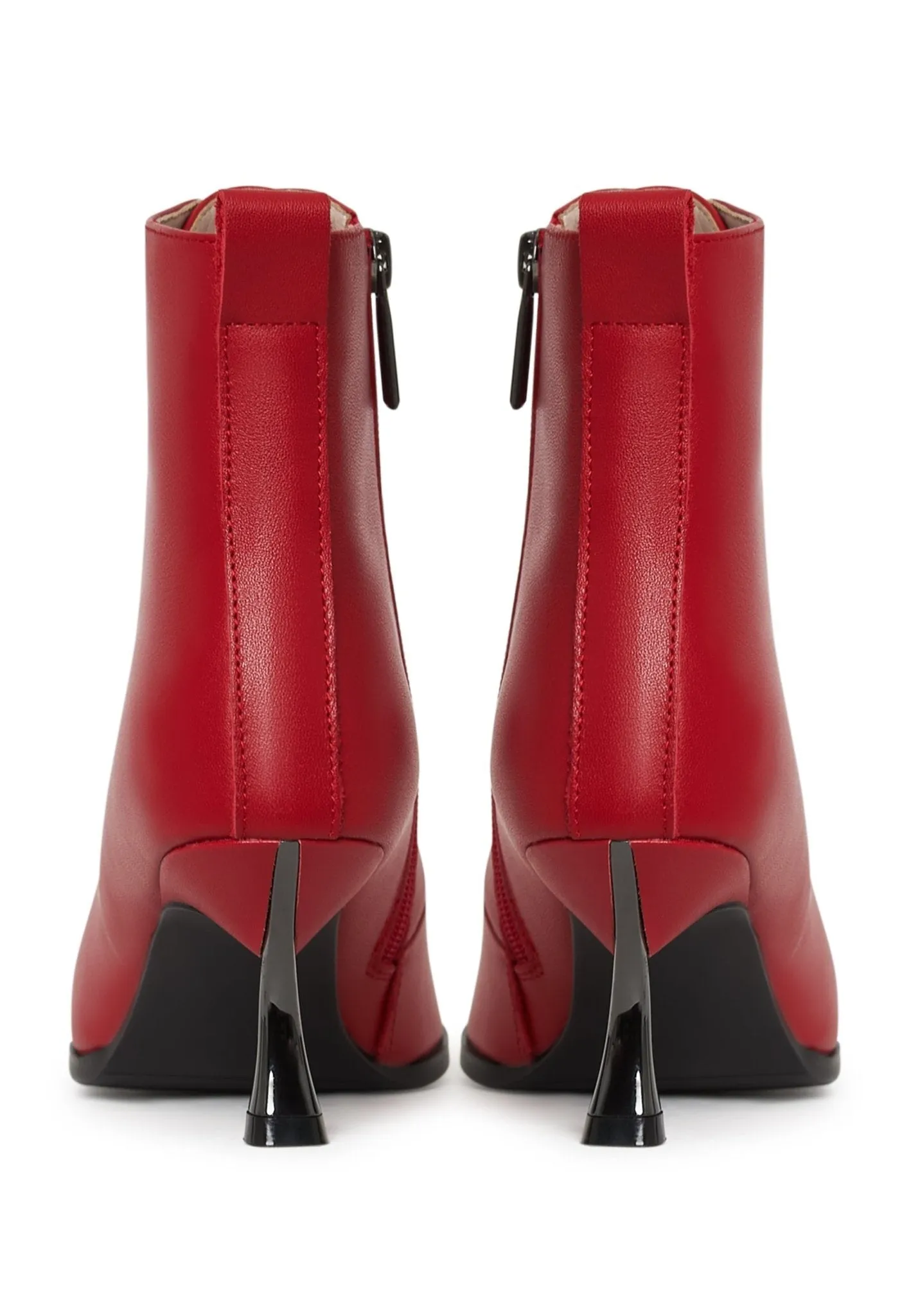 Stiletto Classic Ankle Boots - Red