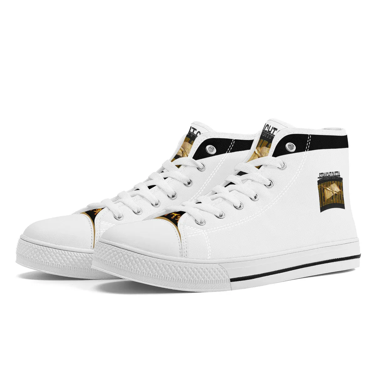 Straight Outta Tennessee 01 High Top Unisex Canvas Shoes