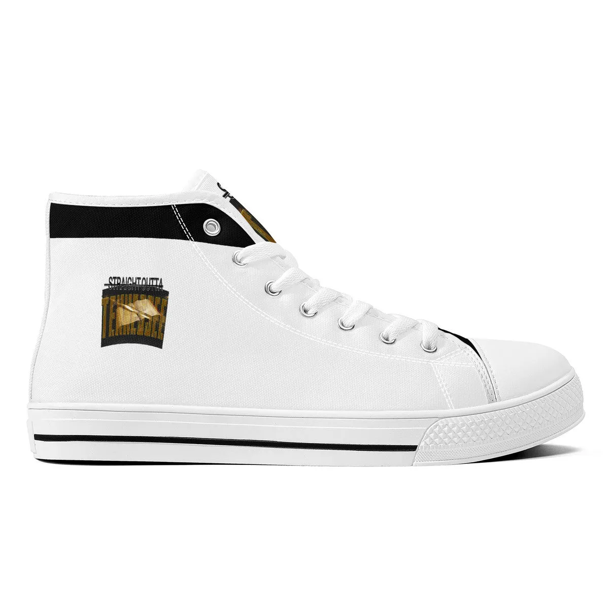 Straight Outta Tennessee 01 High Top Unisex Canvas Shoes