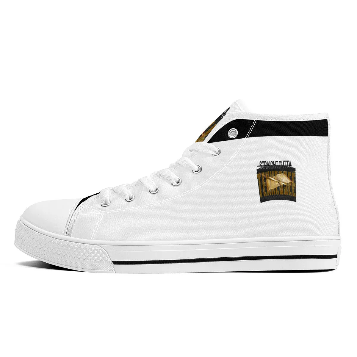 Straight Outta Tennessee 01 High Top Unisex Canvas Shoes