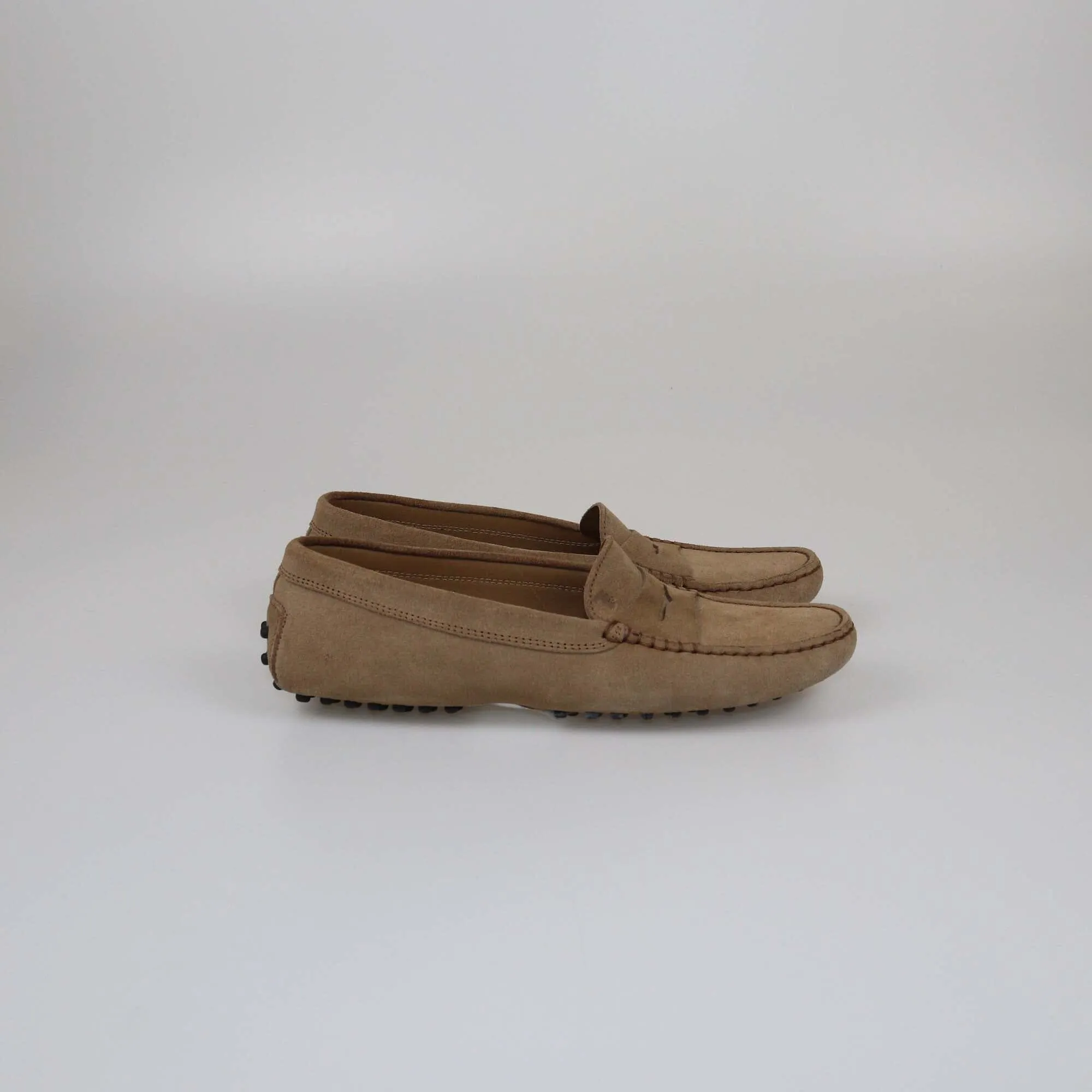 Tod's Beige Penny Loafers