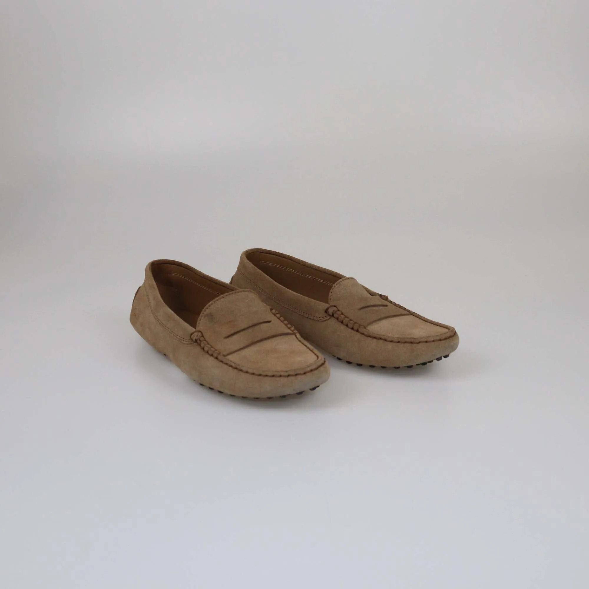 Tod's Beige Penny Loafers