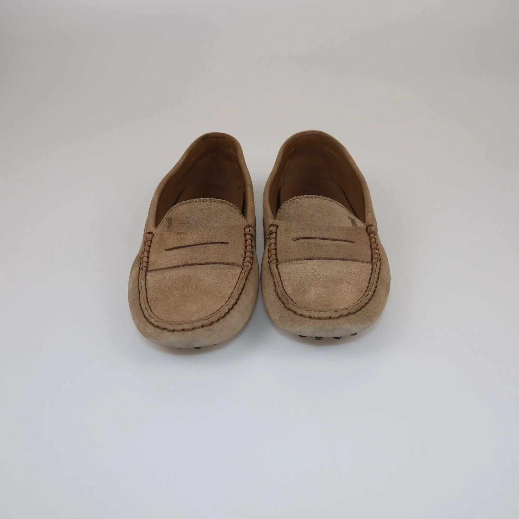 Tod's Beige Penny Loafers