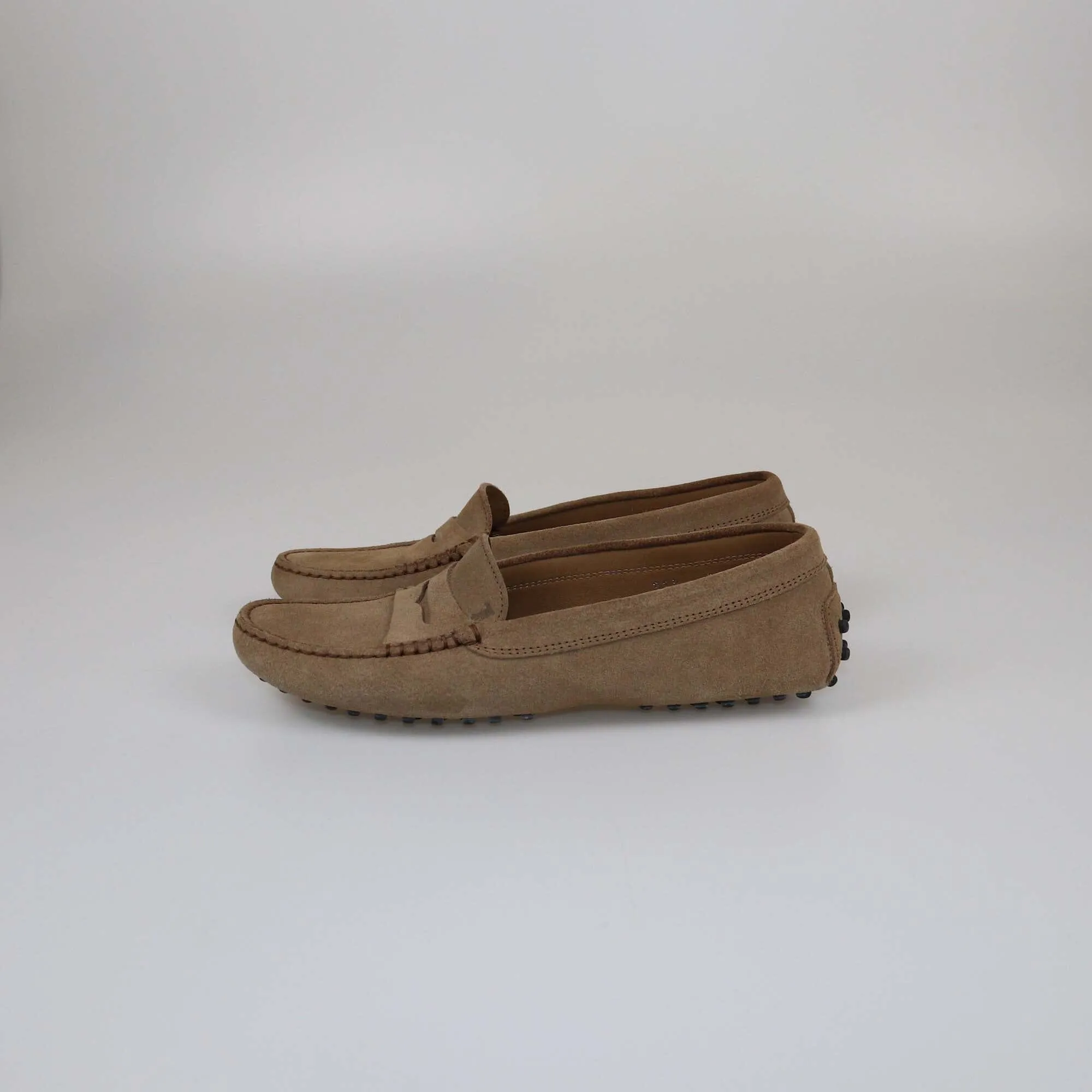 Tod's Beige Penny Loafers