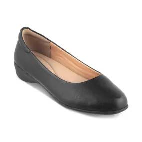 tresmode 239-CHARLOT BLACK WOMEN FLAT BALLERINA EU/40 UK/7