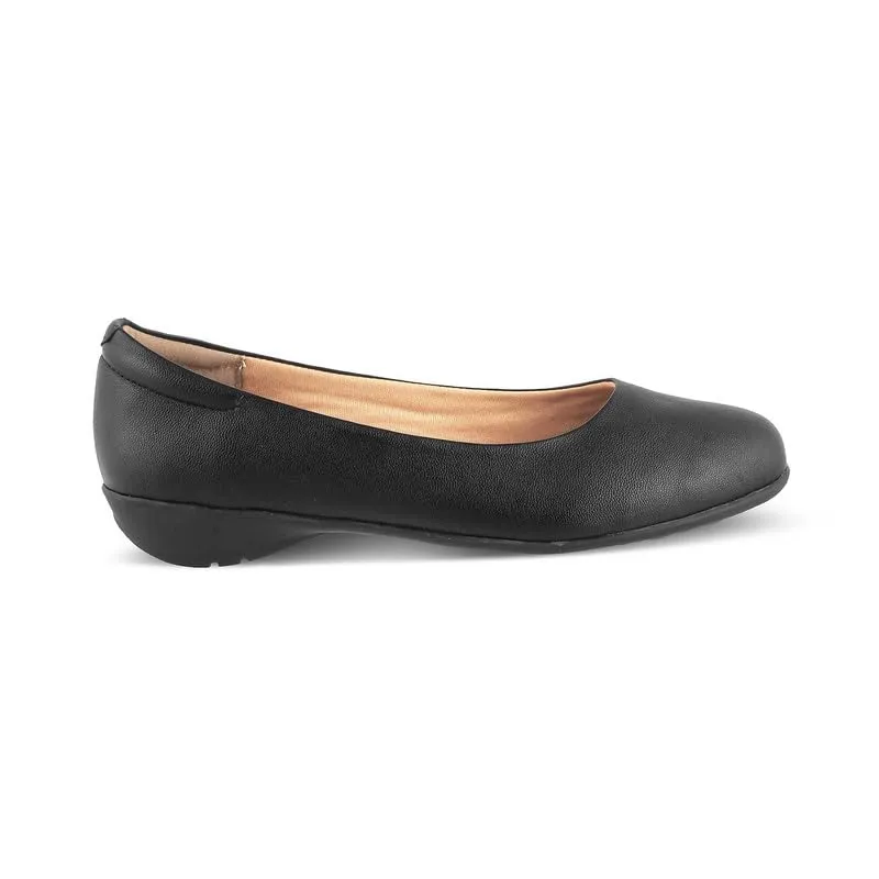 tresmode 239-CHARLOT BLACK WOMEN FLAT BALLERINA EU/40 UK/7