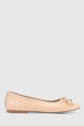 VERALi Ballerina Ballet Flats Nude Smooth