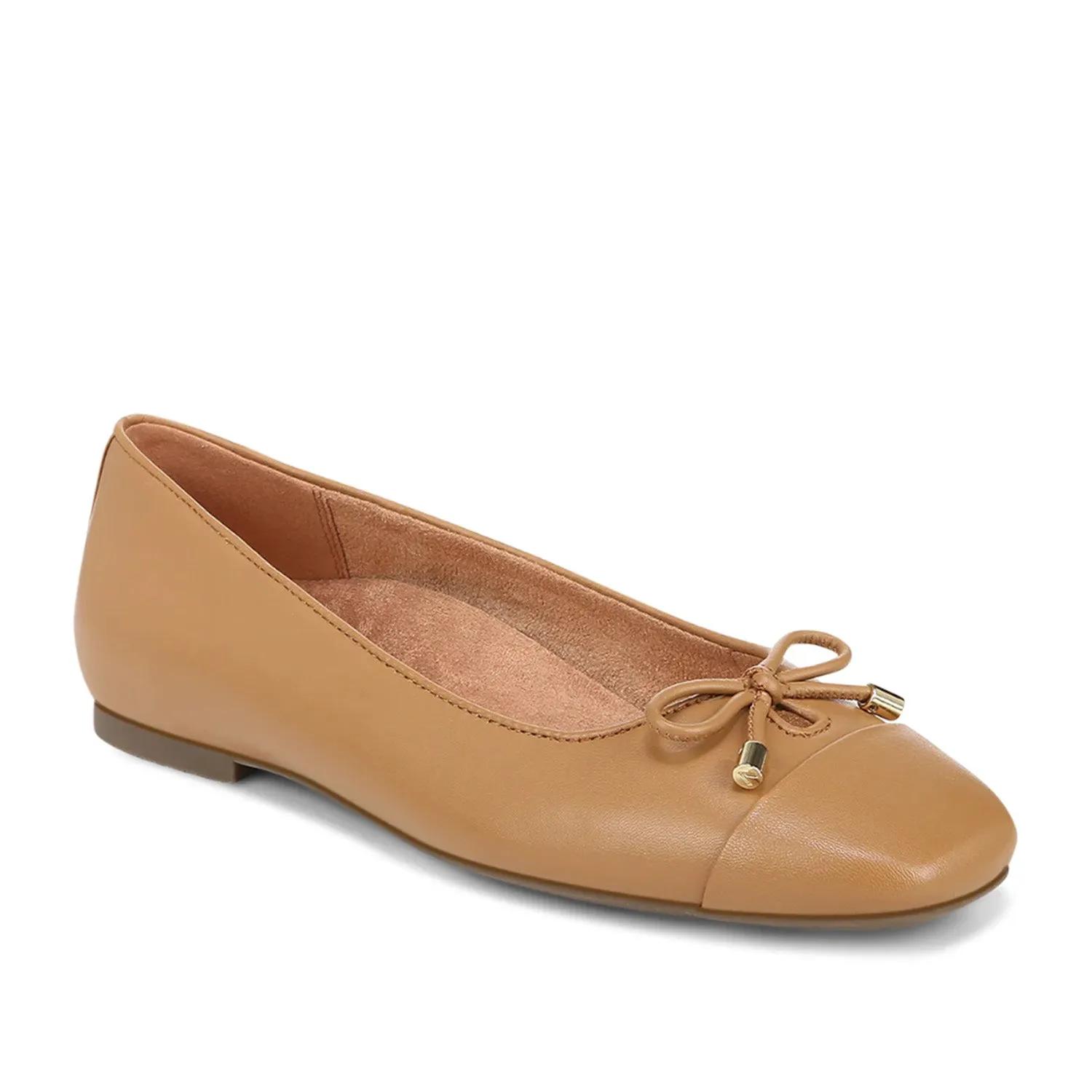 Vionic Women's Klara Ballet Flat in Camel