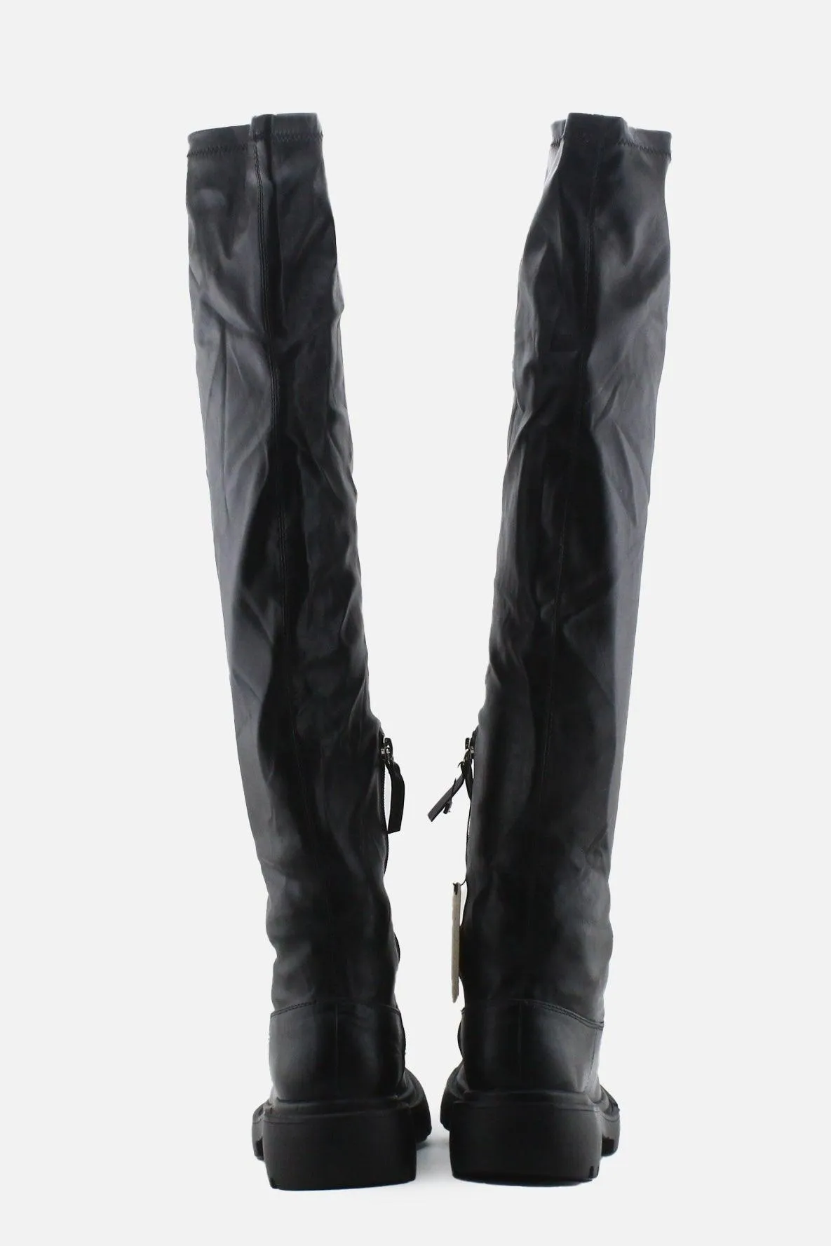 Zara Zipper Over The Knee Boots | 100% Authentic Leather